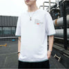 New Summer Men's T-Shirts Hop Hip Harajuku Cotton Round Collar Half sleeve Tops Tees Fashion Streetwear Sports Boy's T Shirts